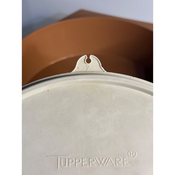 VTG Tupperware Brown 10.5" Tortilla Keeper – Taco Party Server with Lid Retro - Picture 7 of 7
